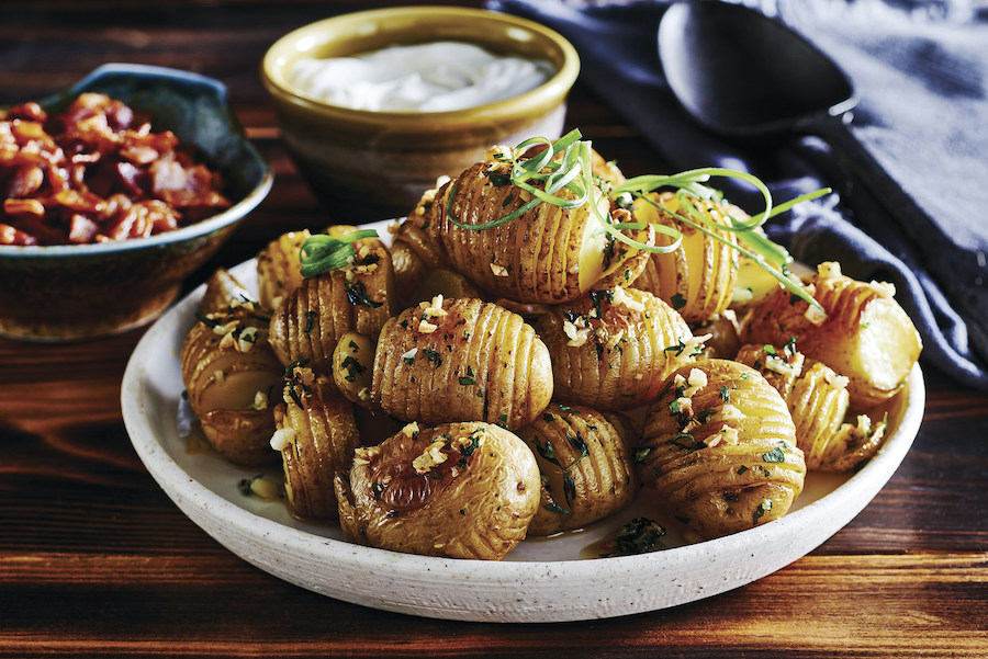 Hasselback aardappelen