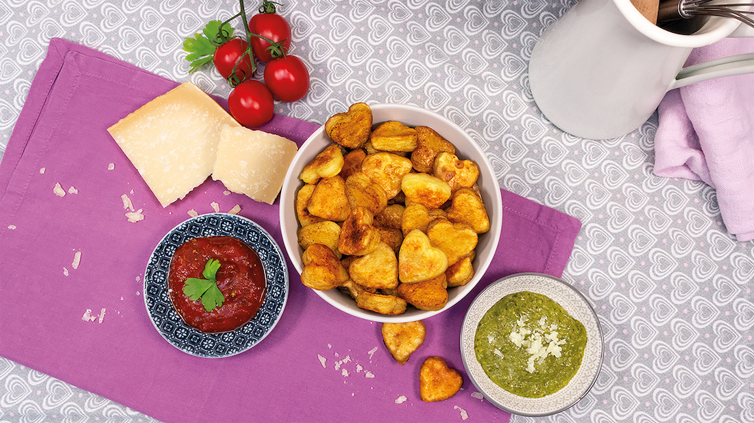 Recept: Hartvormige gnocchi met salieboter