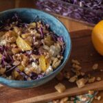 Rodekool salade met sinaasappel en feta