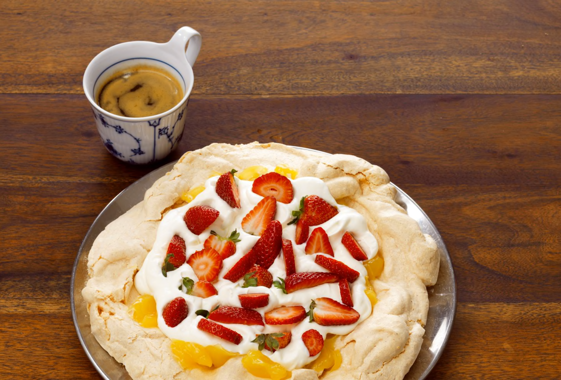 Recept: Pavlova met aardbeien