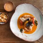 Recept zeevruchtensoep met rouille en croutons