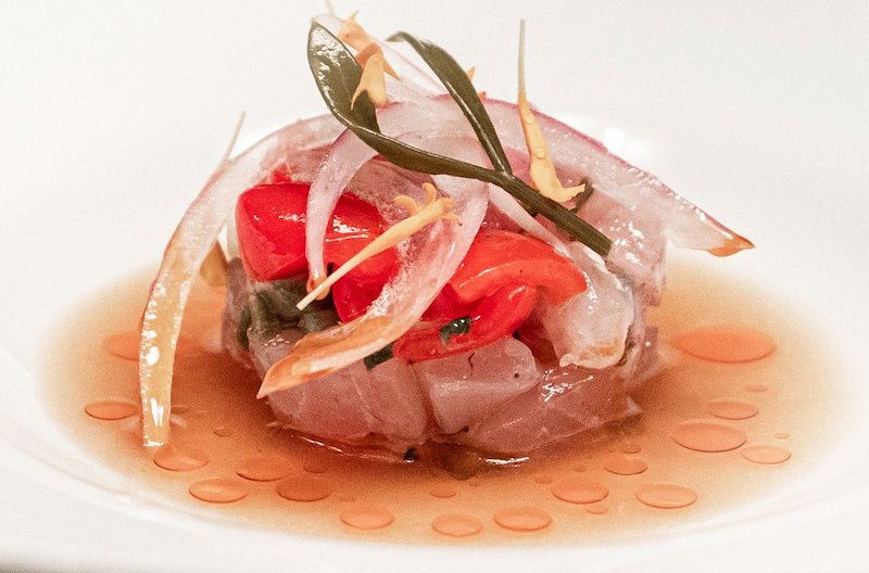 GRIEKSE GEELSTAART CEVICHE