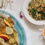 Recept: Zeebaars met citrus, mosterd en bulgur