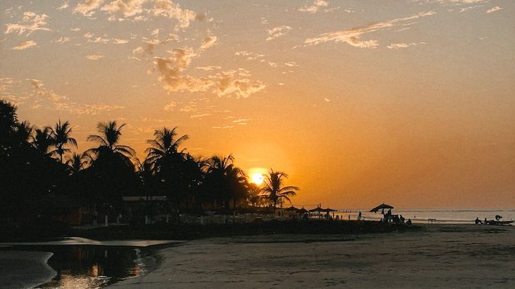 zonsondergang Gambia