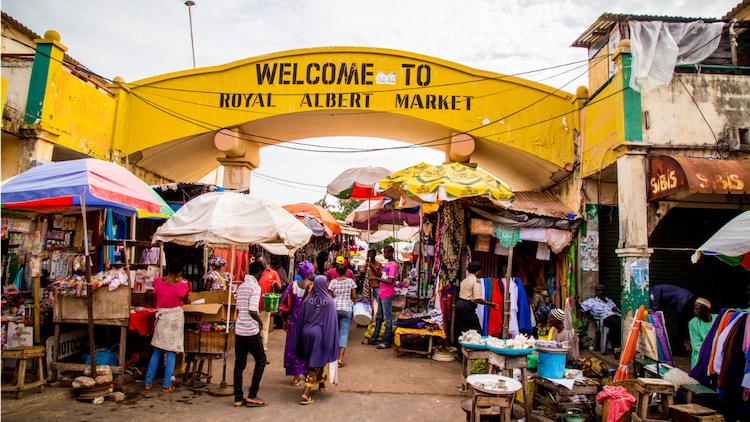 Royal Albert Market Banjul 