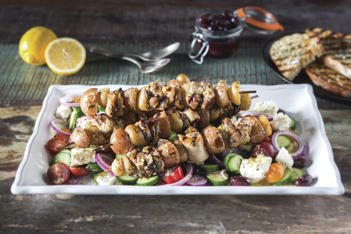Gegrilde Griekse Kebab