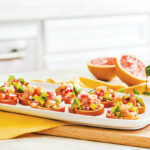 Recept: Grapefruit Avocado Bruschetta