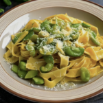 Pasta met tuinbonen, citroen en pecorinokaas